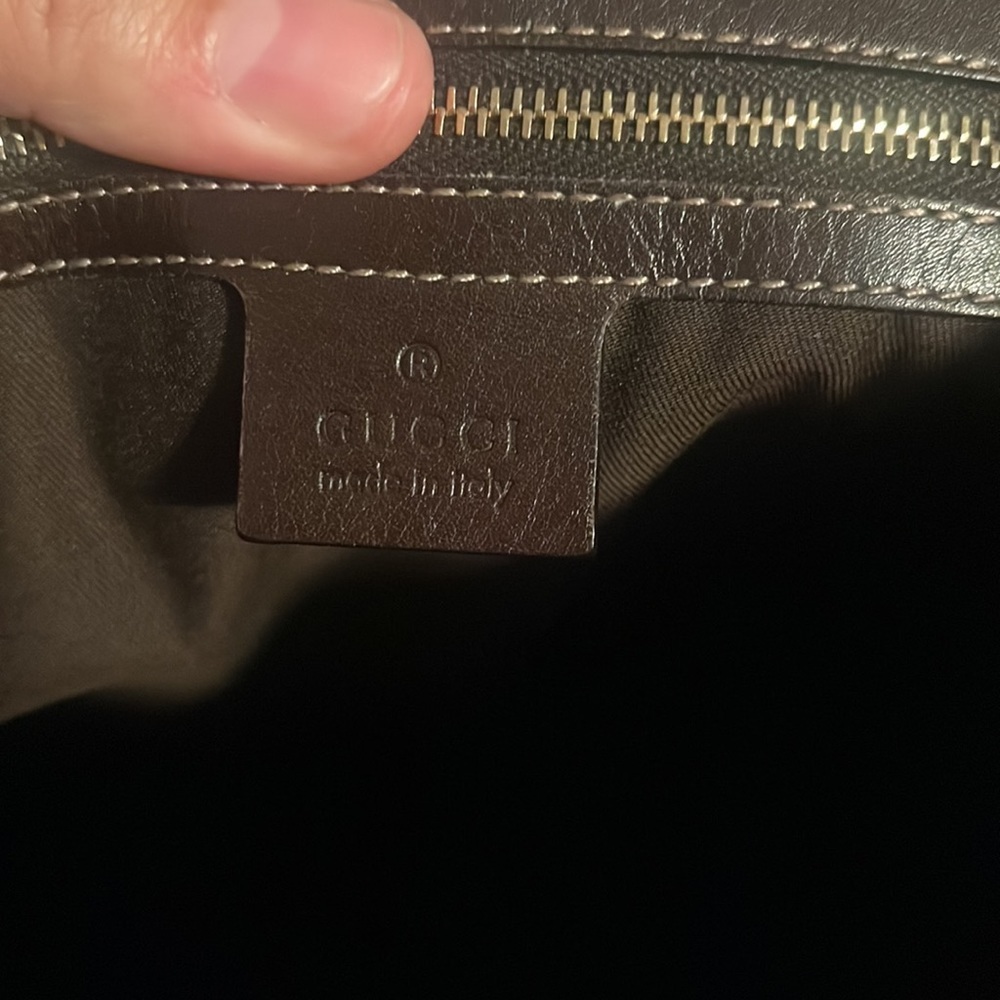 Like new Gucci Bamboo Tote Horsebit Print Canvas​ - Picture 7 of 9